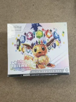 Pokemon TCG Prismatic Evolutions Elite Trainer Box Ripped Seal - Image 1