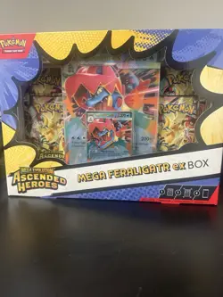 Pokemon TCG Mega Evolution Ascended Heroes Mega Feraligator EX Box Sealed New - Image 2