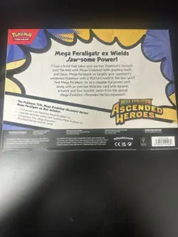 Pokemon TCG Mega Evolution Ascended Heroes Mega Feraligator EX Box Sealed New - Image 3