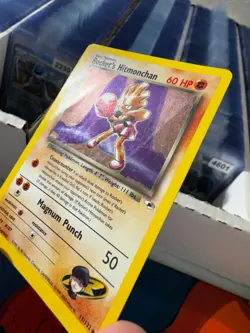 Rocket's Hitmonchan 11/132 Unlimited Holo Rare Gym Heroes Pokemon Card - Image 4