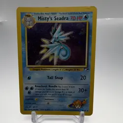 Misty's Seadra 009/132 Gym Heroes Holo Rare 70 HP English Unlimited - Image 1
