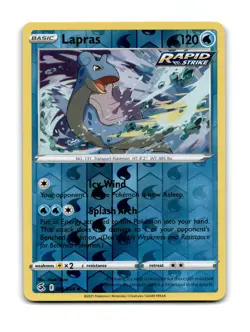 Lapras 054/264 Uncommon Fusion Strike Pokemon Reverse Holo LP ~22693 - Image 1