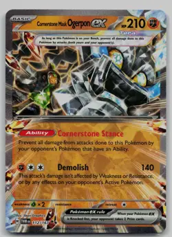 Cornerstone Mask Ogerpon ex 112/167 Twilight Masquerade Pokemon Holo NM - Image 1