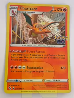 Charizard ® Pokemon GO 010/078 ® Rara Holo Foil ® Pokemon ® Italiano ® Good - Image 2