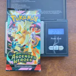 Pokemon Tcg Mega Evolution ascended heroes Heavy 22.79g Booster Pack New Sealed - Image 1
