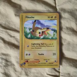 Pokemon Pikachu 124/165 Expedition Base Set Common LP / NM - Image 1