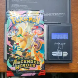 Pokemon Tcg Mega Evolution ascended heroes Heavy 22.62g Booster Pack New Sealed - Image 1