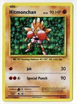 2016 XY - Evolutions Hitmonchan Holo Rare #62/108 - Image 1