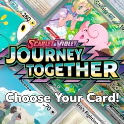 Pokemon Journey Together Singles Reverse Holo/Holo EX Full Art SIR NM - Image 1