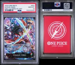 PSA 10 2024 ONE PIECE EB01-EXTRA BOOSTER COLLECTION- #001 KOZUKI ODEN ALTER ART - Image 1