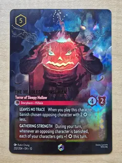 Disney Lorcana Enchanted The Headless Horseman - Terror of Sleepy Hollow 232/204 - Image 1