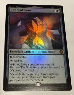 Soul Stone FOIL Marvel's Spider-Man MTG Magic Never Played - Image 1