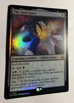Soul Stone FOIL Marvel's Spider-Man MTG Magic Never Played - Image 3