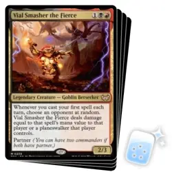 VIAL SMASHER THE FIERCE X4 Duskmourn: House Of Horror: Commander Magic MTG CARD - Image 1