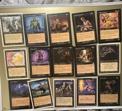 MTG Fifth Edition Black Lot (29 Cards) Creature/Instant White Border - Image 2