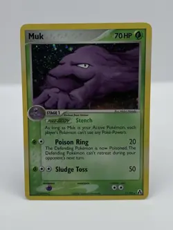 Pokemon TCG Muk Legend Maker 11/92 Holo Rare MP - Image 1