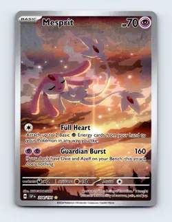 NM Mesprit 204/191 Surging Sparks Illustration Rare Pokemon Card - Image 1