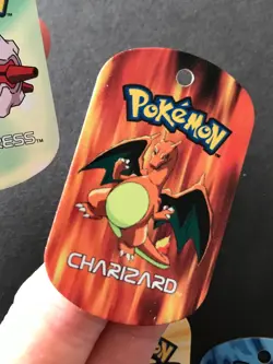 10 X Pokemon Metal Tags Tag Bundle Charizard Pichu Totodile Skitty Marshtomp - Image 5