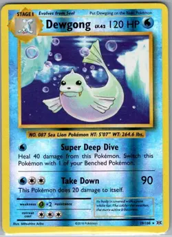 Dewgong 29/108 Reverse Holo XY - Evolutions - Pokemon Card - NM - Image 1