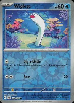 WIGLETT 056/198 COMMON SCARLET & VIOLET POKEMON REVERSE HOLO NM - Image 1