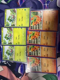 Pokemon My First Battle Charmander and Bulbasaur, 7 Card lot. Blue border. - Image 1
