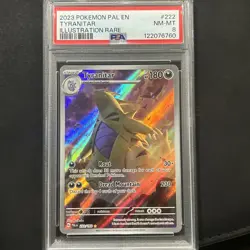 Pokemon 2023 Paldea Evolved Tyranitar 222/193 Illustration Rare PSA 8 - Image 1