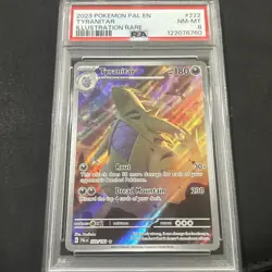 Pokemon 2023 Paldea Evolved Tyranitar 222/193 Illustration Rare PSA 8 - Image 2