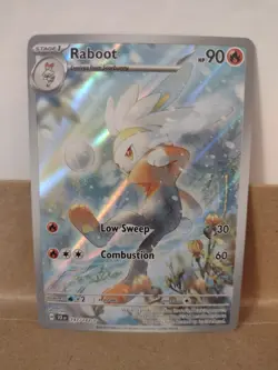 Pokemon TCG Raboot Stellar Crown Holo Card 147/142 - Image 1