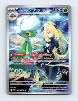 NM Cynthia's Roserade 184/182 Destined Rivals Illustration Rare Pokemon Card - Image 1