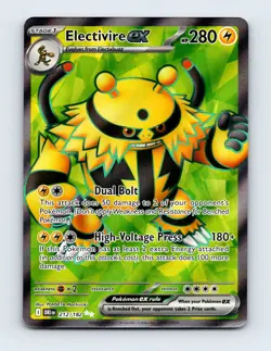 NM Electivire ex 212/182 Destined Rivals Ultra Rare Pokemon Card - Image 1