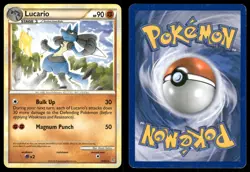 Lucario 19 MODERATELY PLAYED HGSS Unleashed 95 Pokemon - Image 1