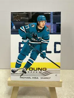 2025-26 Upper Deck Series 2 MICHAEL MISA Young Guns #487 Sharks - Image 1