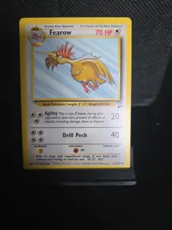 Pokemon Card Bundle Spearow 92/130, Fearow 41/130, NM Base Set 2 1999 WOTC - Image 1