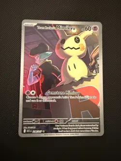 Pokemon TCG Team Rocket’s Mimikyu IR Holo Full Art 238/217 EN HP60 - Image 1
