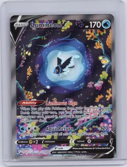 Lumineon V GG39/GG70 Holo V Rare Crown Zenith Galarian Gallery Pokemon Near Mint - Image 1