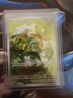 Caterpie 172/165 IR NM SV: Scarlet & Violet 151 Illustration Rare Pokemon TCG - Image 1