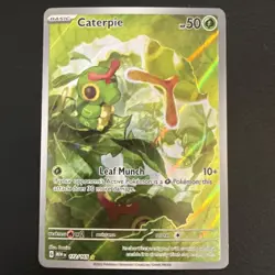 Caterpie 172/165 IR NM SV: Scarlet & Violet 151 Illustration Rare Pokemon TCG - Image 1