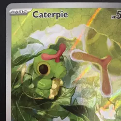 Caterpie 172/165 IR NM SV: Scarlet & Violet 151 Illustration Rare Pokemon TCG - Image 5
