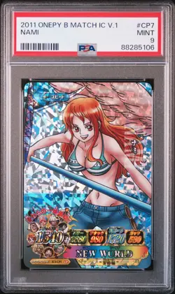 PSA9 2011 ONE PIECE ONEPY BERRY MATCH IC VOL.1 #CP7 NAMI - Image 1