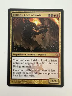 Rakdos Lord of Riots MTG Magic the Gathering Card NM Near Mint RTR - Image 1