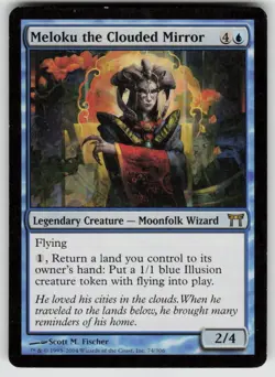 Meloku the Clouded Mirror 74 Rare Champions of Kamigawa Magic: The Gathering NM - Image 1