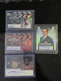 4 Card Auto Lot, 3 Leaf Pop Century Autos, O'Keefe/15, Spike Lee/20, Wheaton/4 - Image 1