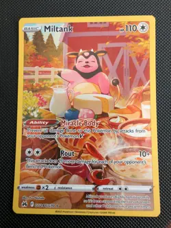 Pokemon Miltank GG24/GG70 Crown Zenith Galarian Gallery Art Rare Card - Image 1