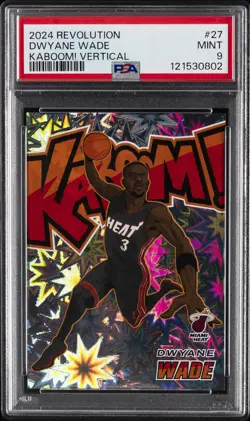 2024 PANINI REVOLUTION KABOOM! VERT #27 DWYANE WADE PSA 9 - Image 1