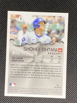 2024 Topps Archives - 1996 Wrecking Crew Shohei Ohtani #96WC-8 Dodgers - Image 2