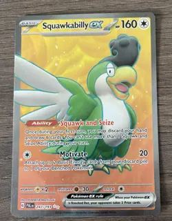 Pokemon Card Squawkabilly EX 247/193 Paldea Evolved Ultra Rare Pack Fresh NM - Image 1