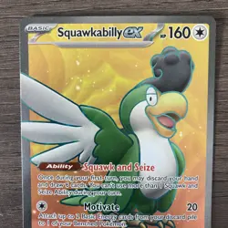 Pokemon Card Squawkabilly EX 247/193 Paldea Evolved Ultra Rare Pack Fresh NM - Image 2