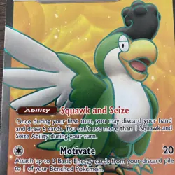 Pokemon Card Squawkabilly EX 247/193 Paldea Evolved Ultra Rare Pack Fresh NM - Image 3