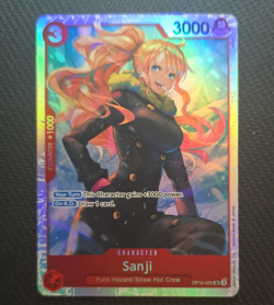 Bandai One Piece Sanji OP10-005 SR Holo Character Card 3000 Power 3 Cost CCG - Image 1