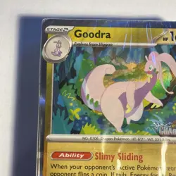 Goodra Choas Rising Stamped Promo 077 “FACTORY SEALED” with card set. - Image 2